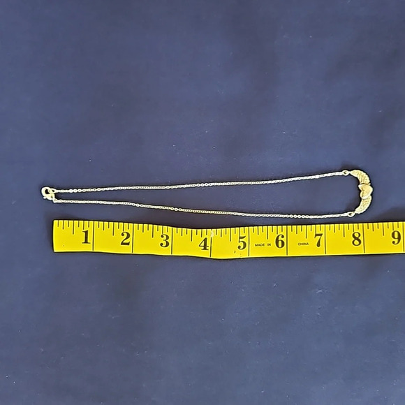 Vintage Silvertone Heart with Wings Necklace - Picture 5 of 7